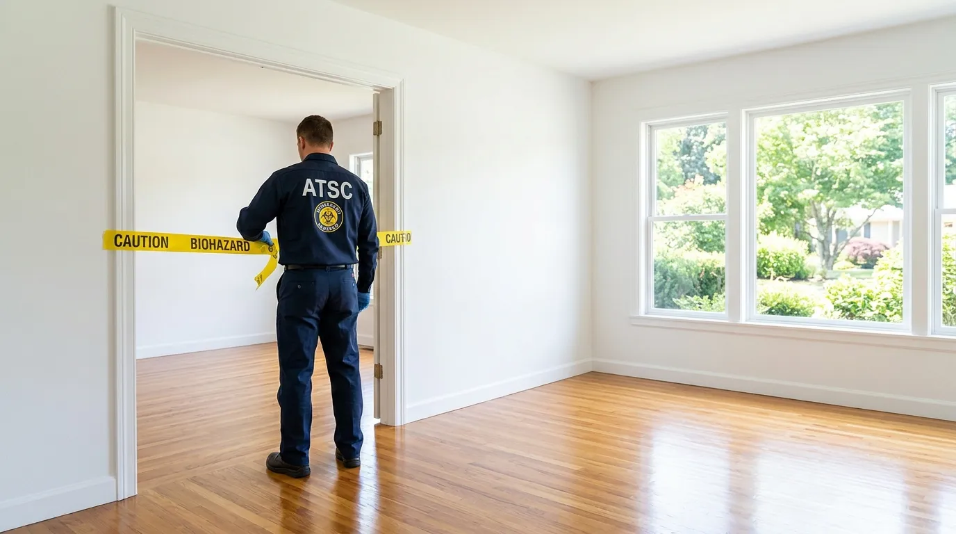 Certified biohazard cleanup crew performing Crime Scene Cleanup in Royse City